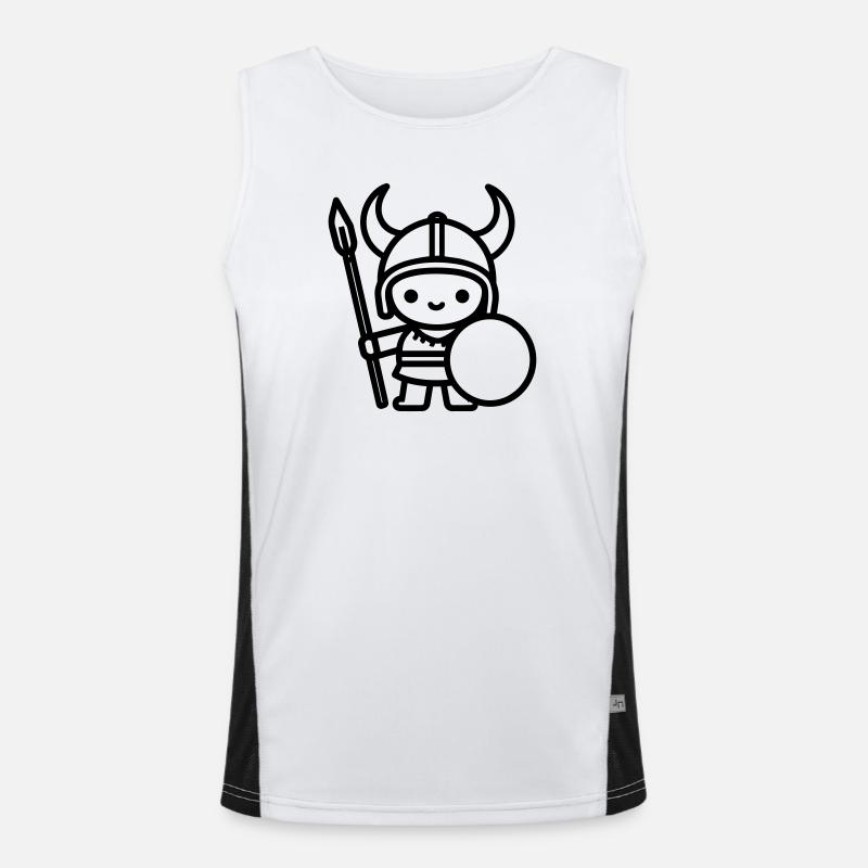 Krieger Funktionelles Kontrast-Tank Top für Männer 