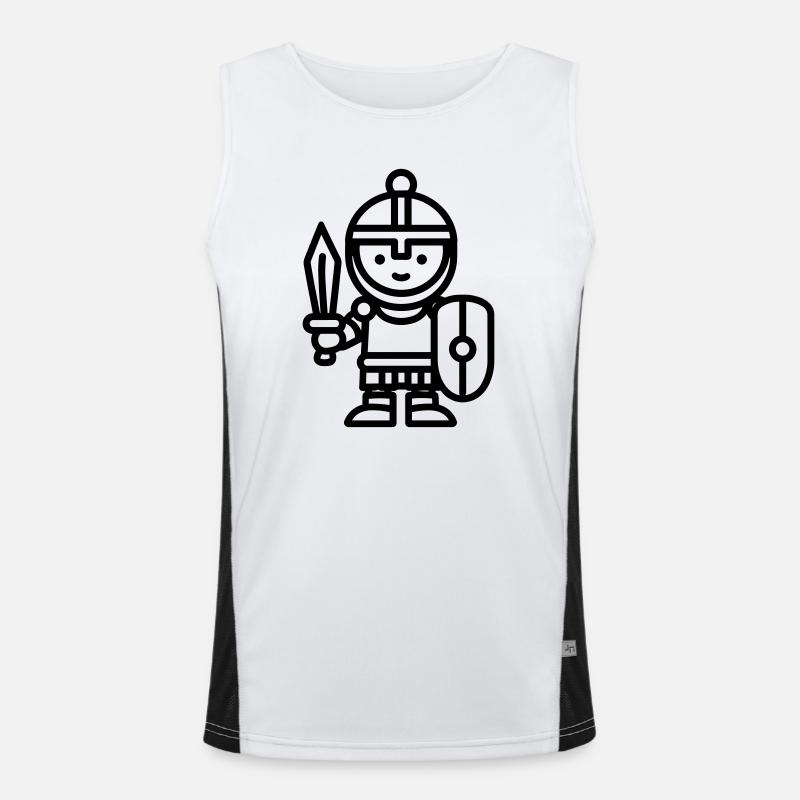 Krieger Funktionelles Kontrast-Tank Top für Männer 