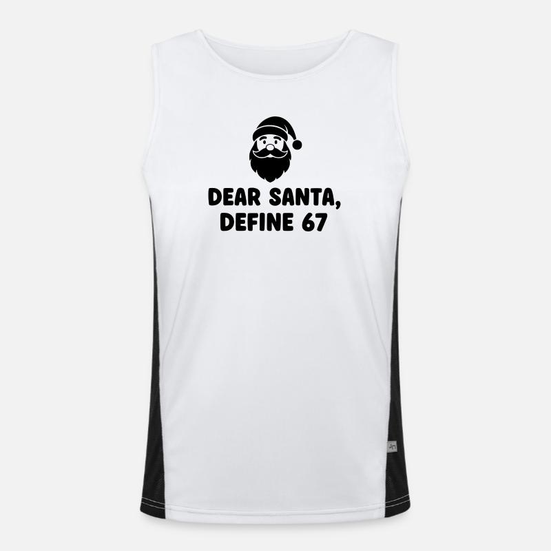 Dear Santa Define 67 Men's Functional Contrast Tank Top 