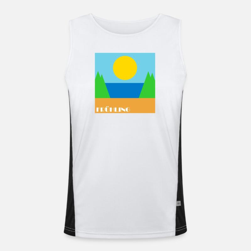 Spring Men's Functional Contrast Tank Top 