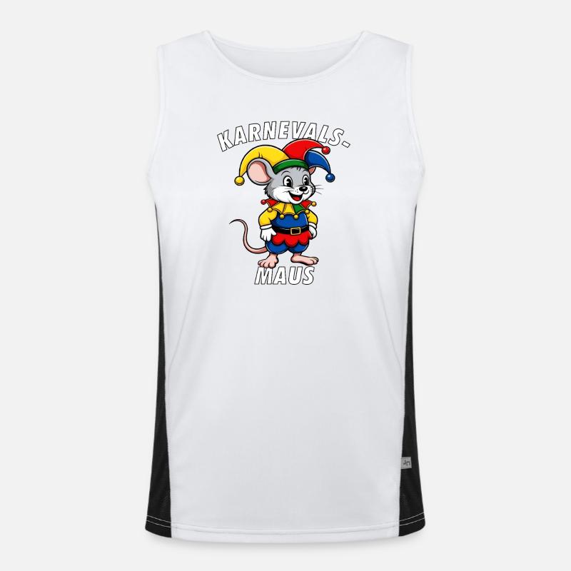 CARNIVAL MOUSE Men's Functional Contrast Tank Top 