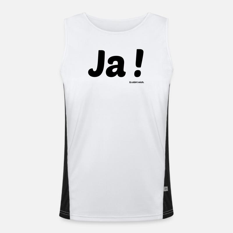 Ja es stoert mich Funktionelles Kontrast-Tank Top für Männer 