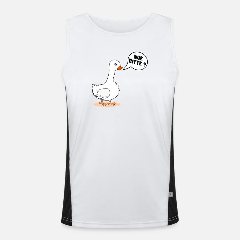 SELBSTBEWUSSTSEIN GANS WIE BITTE Funktionelles Kontrast-Tank Top für Männer 