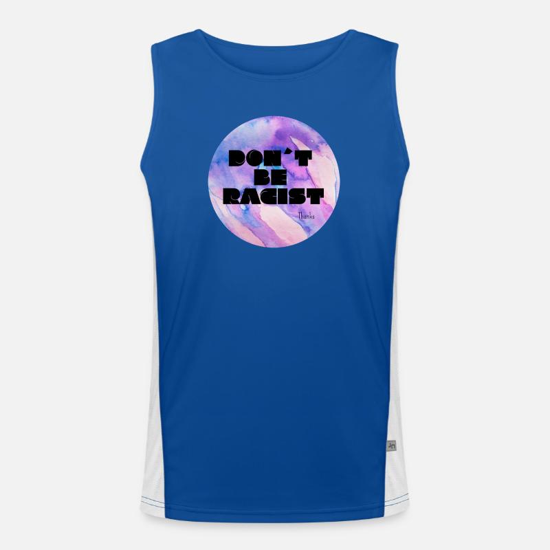 Don ́t Be Racist Men's Functional Contrast Tank Top 