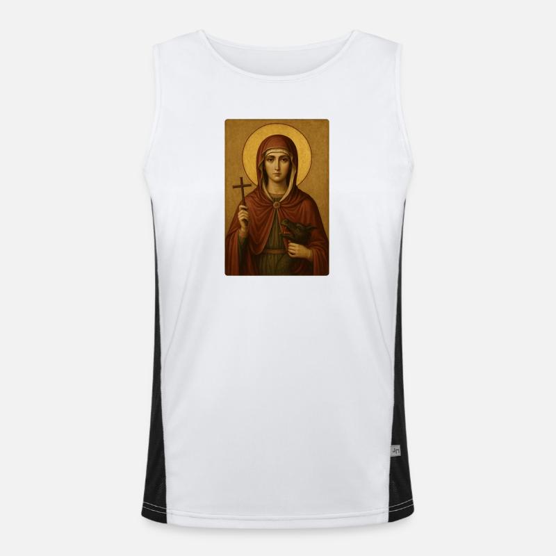 Icon image: Saint Marina with cross and dragon Men's Functional Contrast Tank Top 