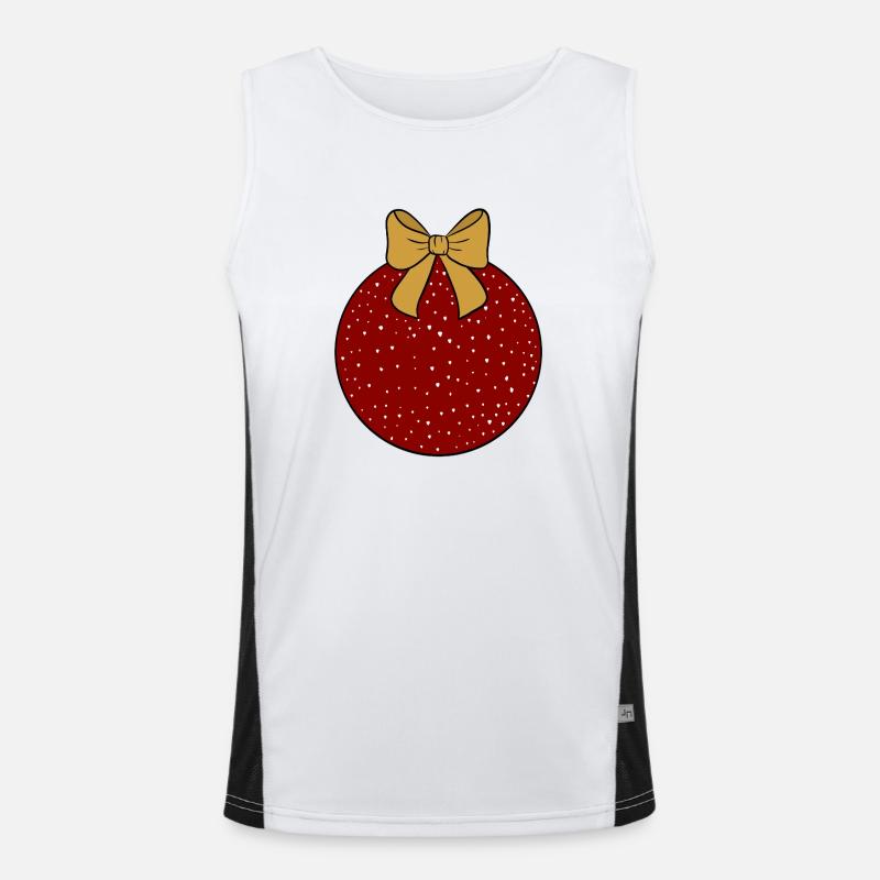 Weihnachtskugel  Funktionelles Kontrast-Tank Top für Männer 