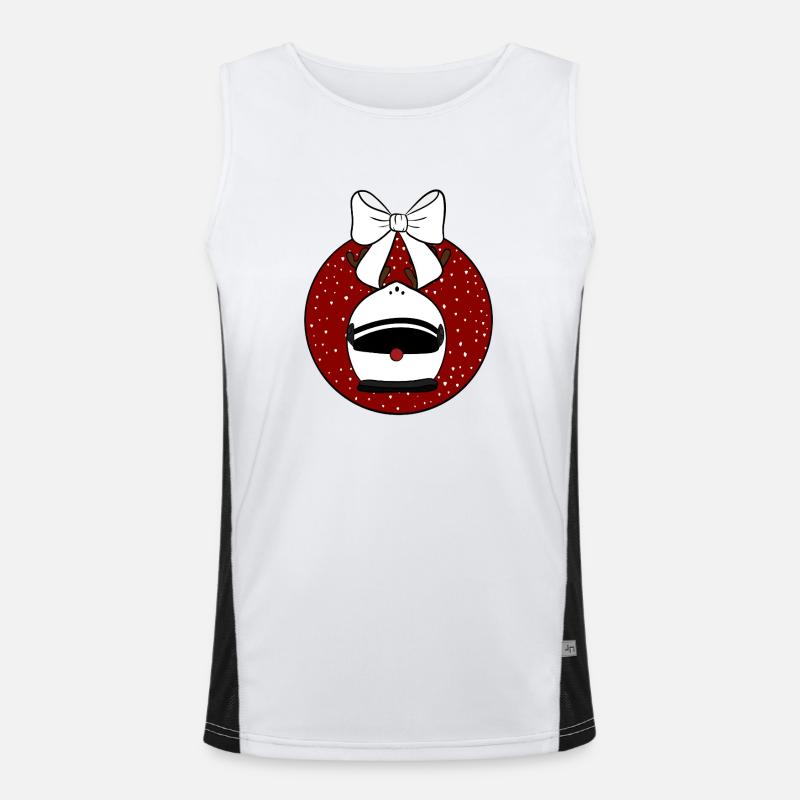 Weihnachtskugel  Funktionelles Kontrast-Tank Top für Männer 