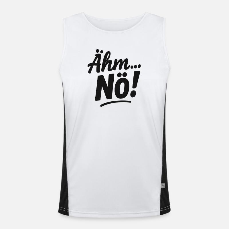 Um, nope. Scripture Saying Men's Functional Contrast Tank Top 