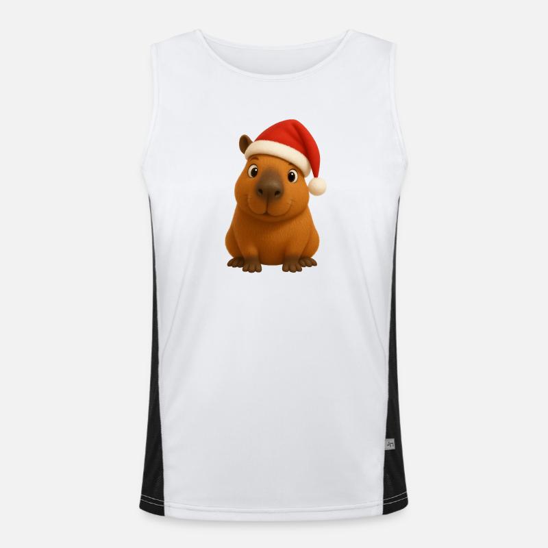 Noël de Capybara Débardeur respirant contrasté Homme 