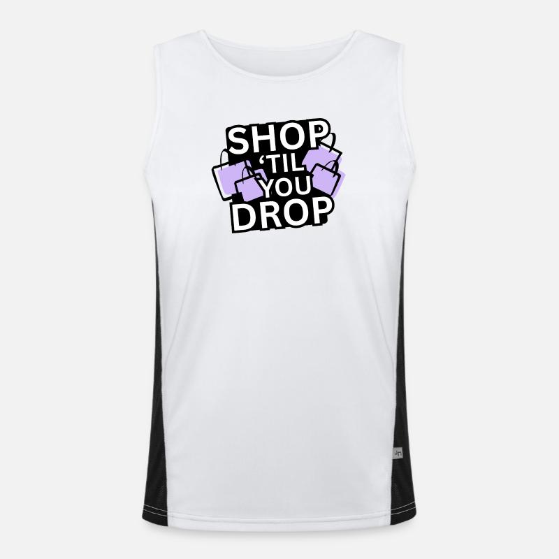 Shoppen bis zum Umfallen Funktionelles Kontrast-Tank Top für Männer 