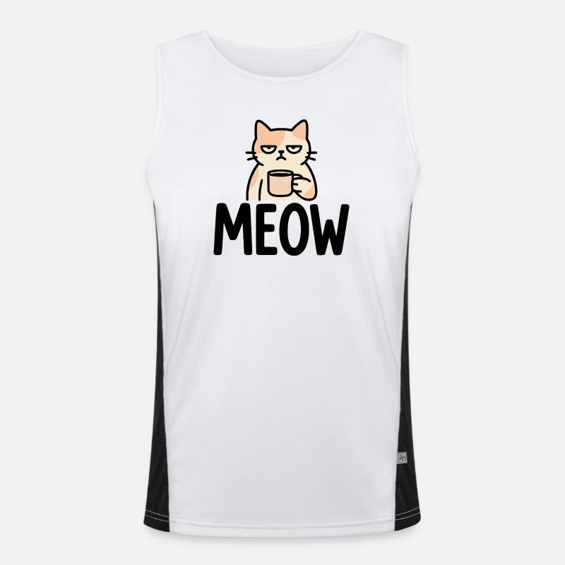 Morgenmuffel Funktionelles Kontrast-Tank Top für Männer 