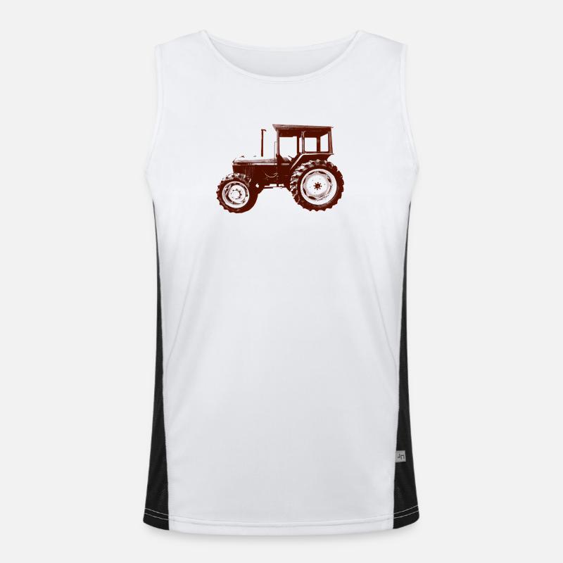 Tractor Builder Men's Functional Contrast Tank Top 
