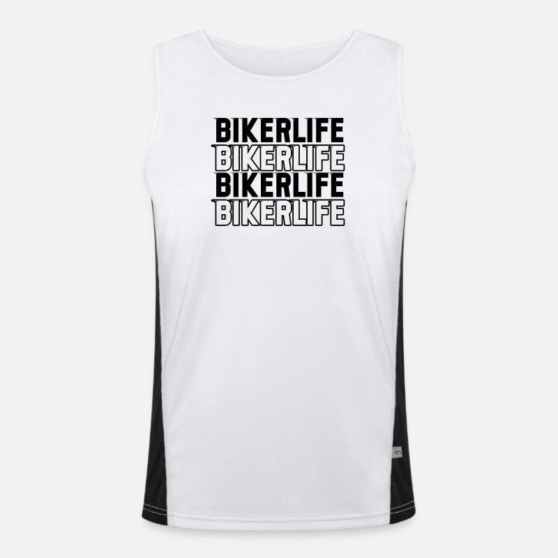 Biker_life_fast Débardeur respirant contrasté Homme 