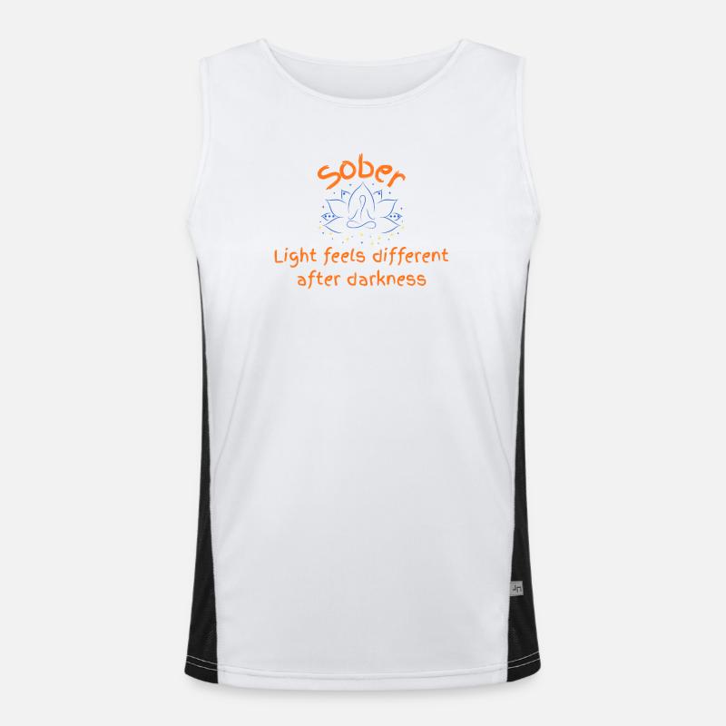 Sober Light After Darkness Men's Functional Contrast Tank Top 
