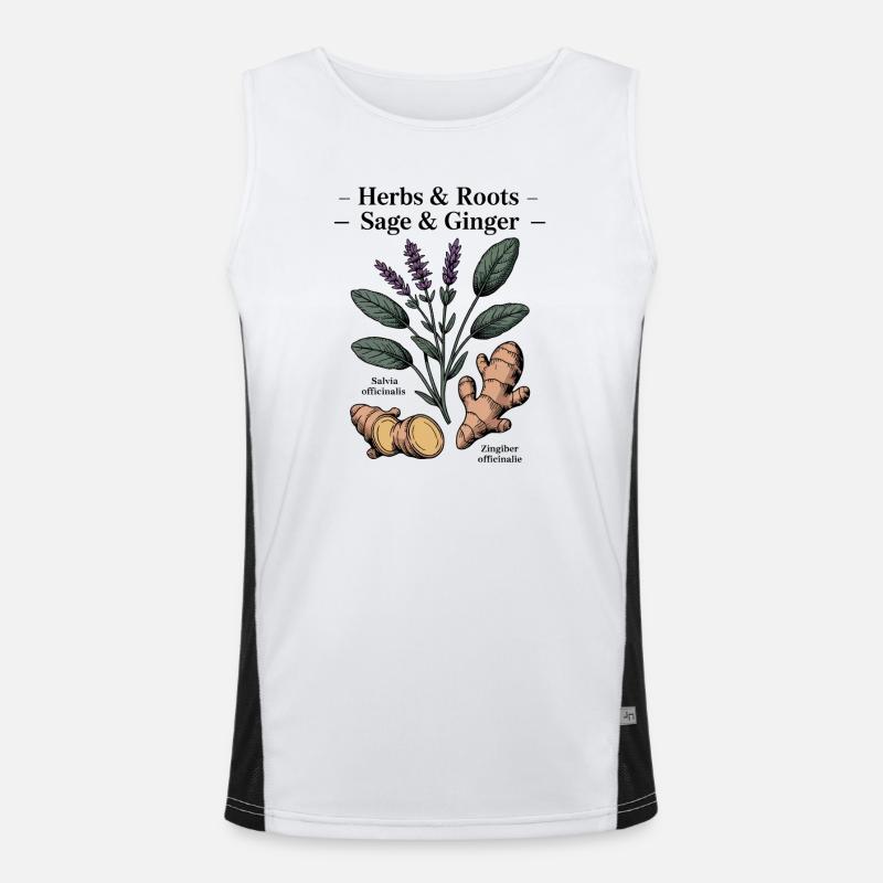 Herbes botaniques Débardeur respirant contrasté Homme 