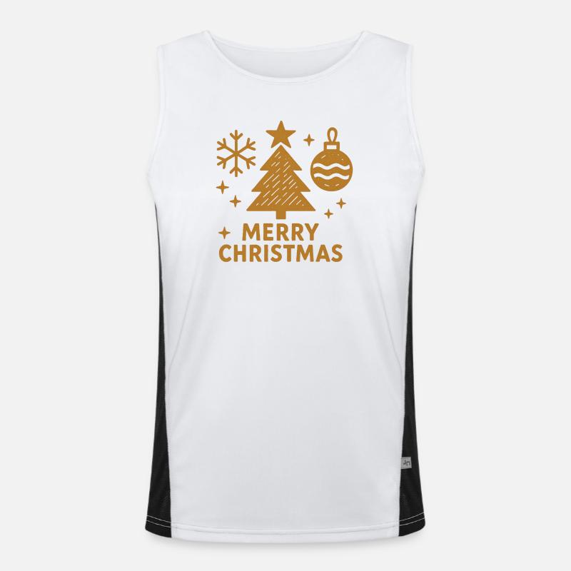 Joyeux noël Débardeur respirant contrasté Homme 