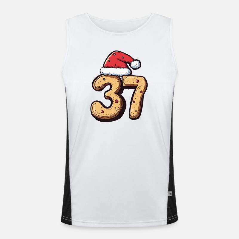 Biscuit de Noël à 37 chiffres Débardeur respirant contrasté Homme 