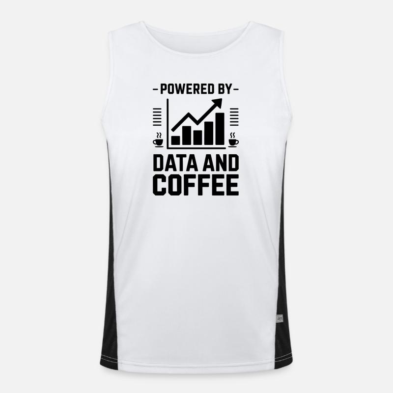 Data Analyst Saying Funny Data Analyst Gift Men's Functional Contrast Tank Top 