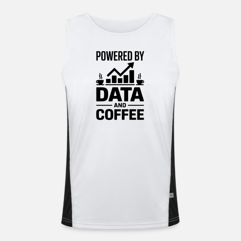 Data Analyst Saying Funny Data Analyst Gift Men's Functional Contrast Tank Top 