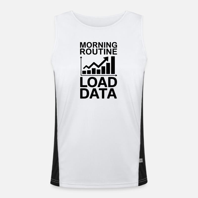 Data Analyst Saying Funny Data Analyst Gift Men's Functional Contrast Tank Top 