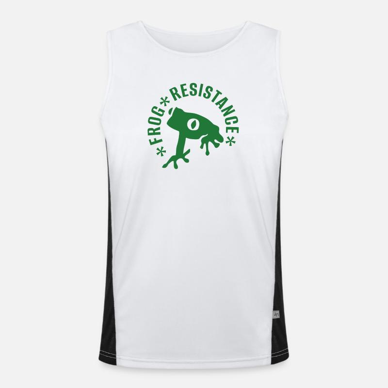 Frog resistance - "Frog resistance" Men's Functional Contrast Tank Top 