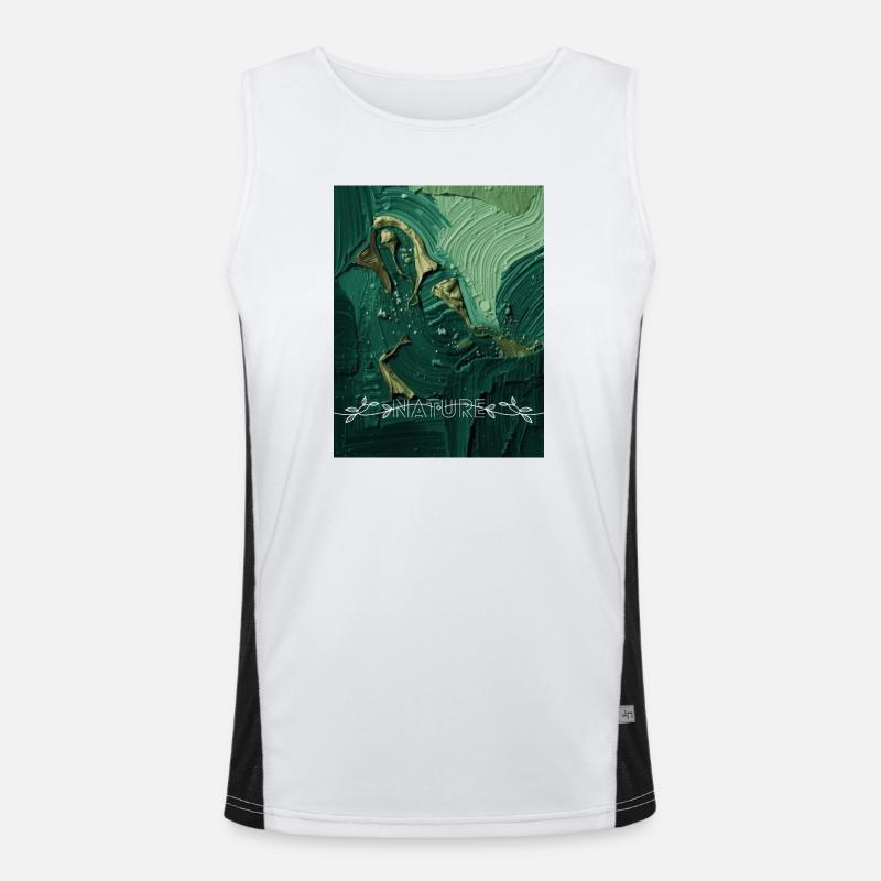 Vert Nature Débardeur respirant contrasté Homme 