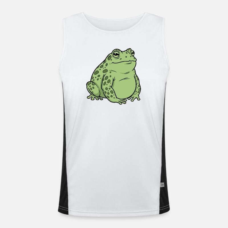 Fat toad Men's Functional Contrast Tank Top 