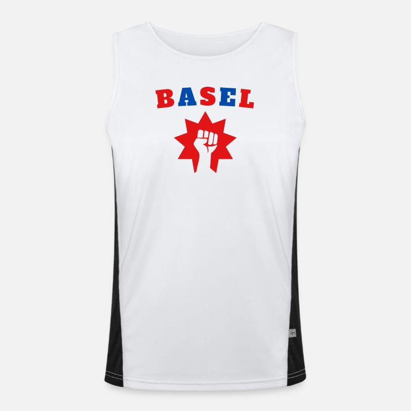 Basel Funktionelles Kontrast-Tank Top für Männer 