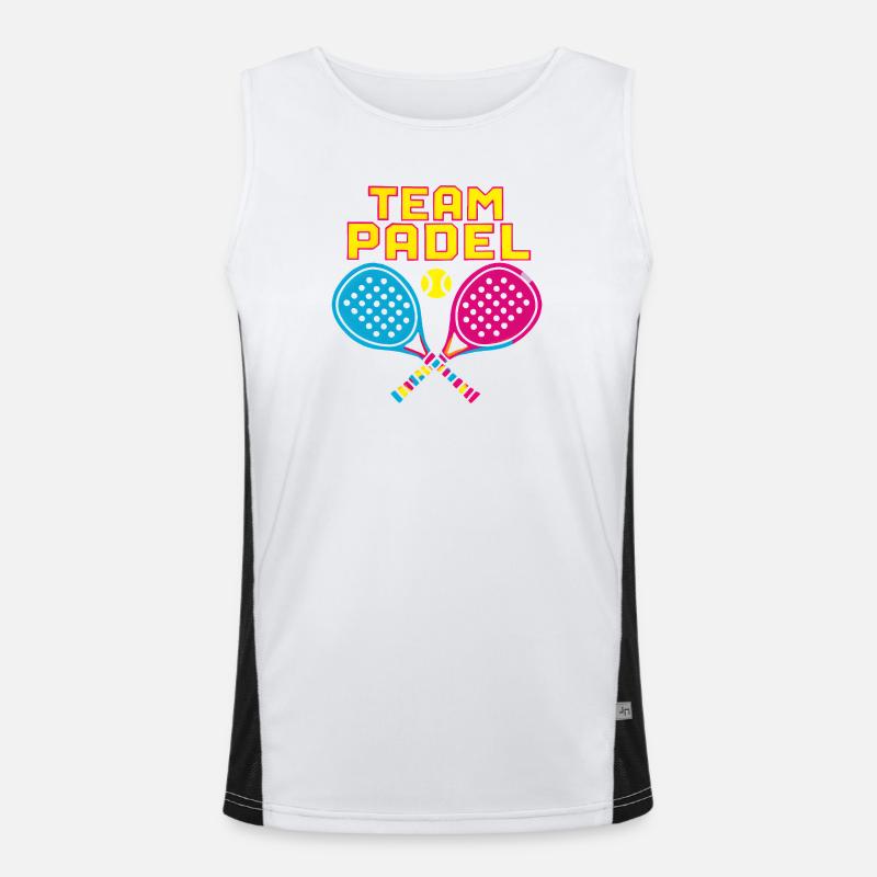 Neon Paddle Team Funktionelles Kontrast-Tank Top für Männer 