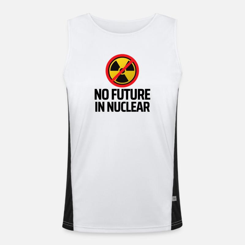 No nuclear power Men's Functional Contrast Tank Top 
