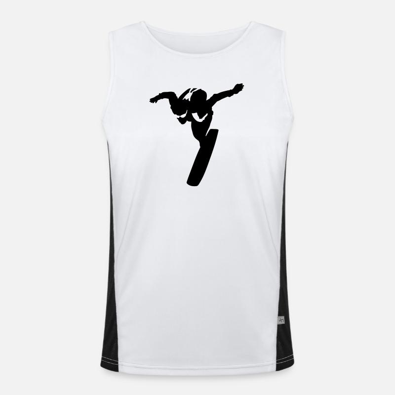 Skysurfing Funktionelles Kontrast-Tank Top für Männer 