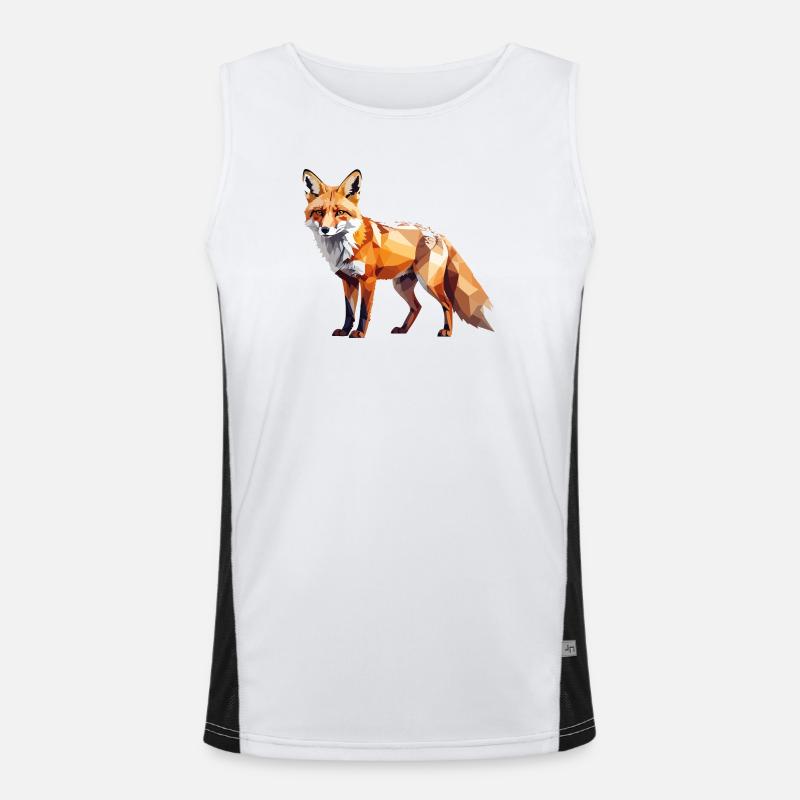 Fuchs1 Funktionelles Kontrast-Tank Top für Männer 