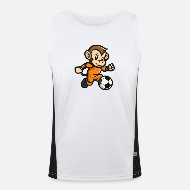 Monkey Comic Football Men's Functional Contrast Tank Top 