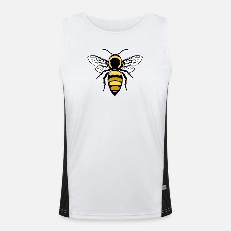 Bee Bees T-shirt Beekeeper Gift Men's Functional Contrast Tank Top 