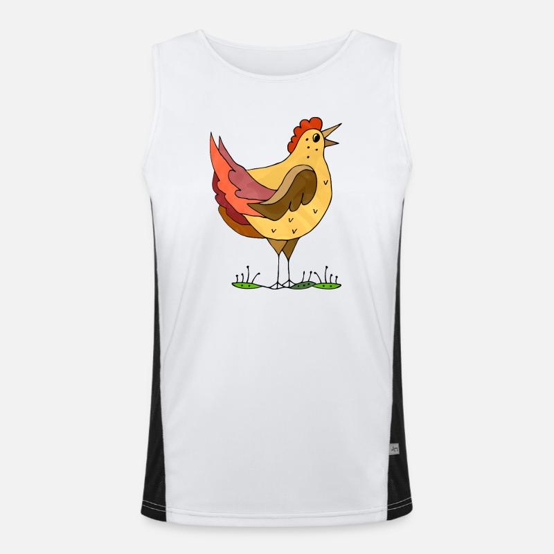 hen Men's Functional Contrast Tank Top 
