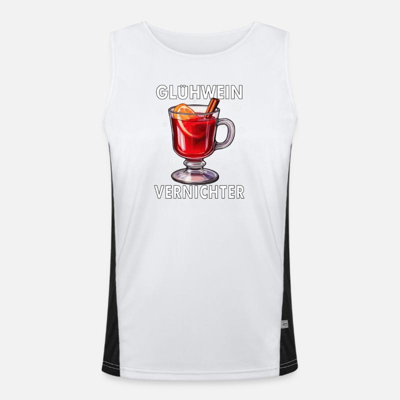 DESTRUCTEUR DE VIN CHAUD Débardeur respirant contrasté Homme 
