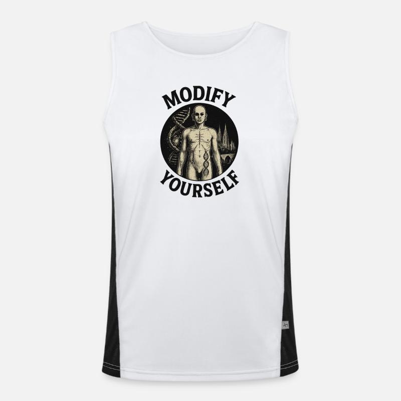 Modify yourself Men's Functional Contrast Tank Top 