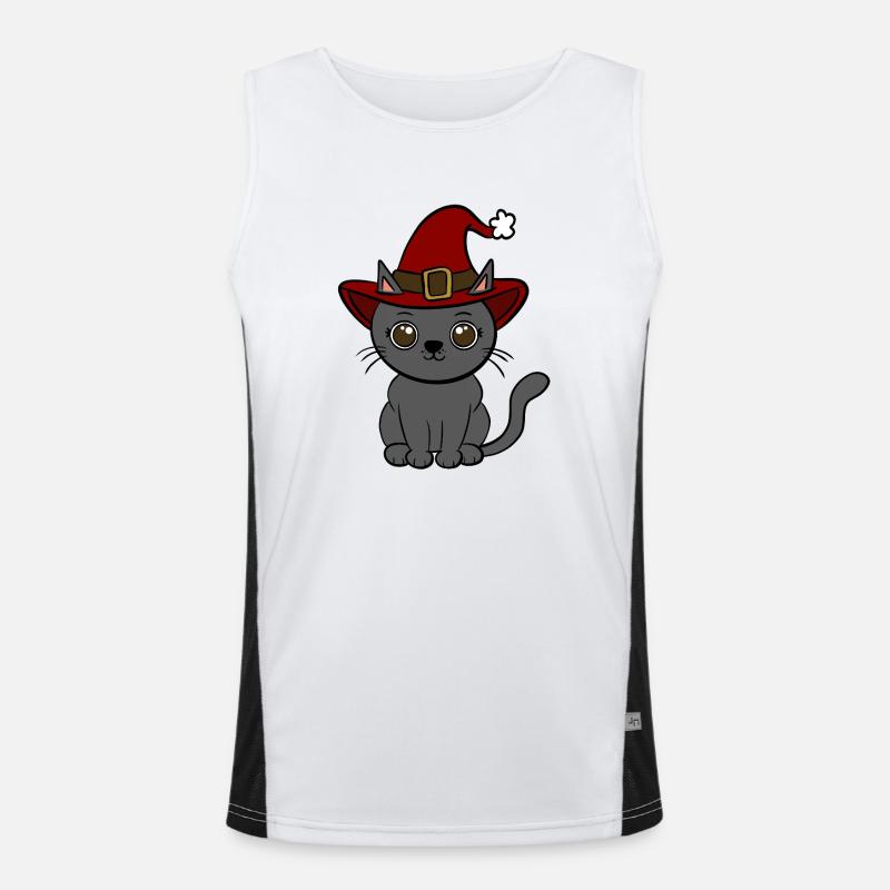 Noël chat Débardeur respirant contrasté Homme 