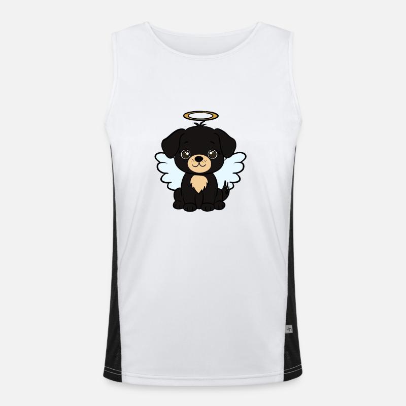 Hund  Funktionelles Kontrast-Tank Top für Männer 