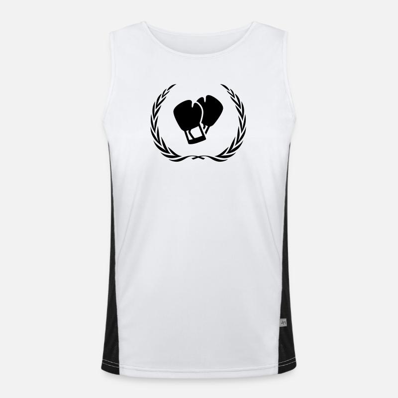 Boxhandschuhe Kranz Funktionelles Kontrast-Tank Top für Männer 