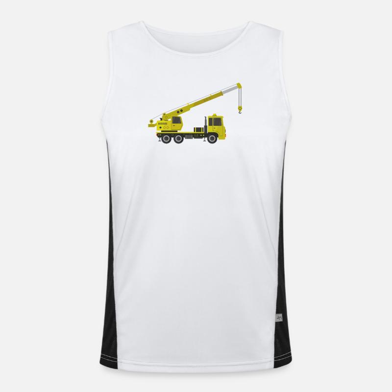 Crane truck Men's Functional Contrast Tank Top 