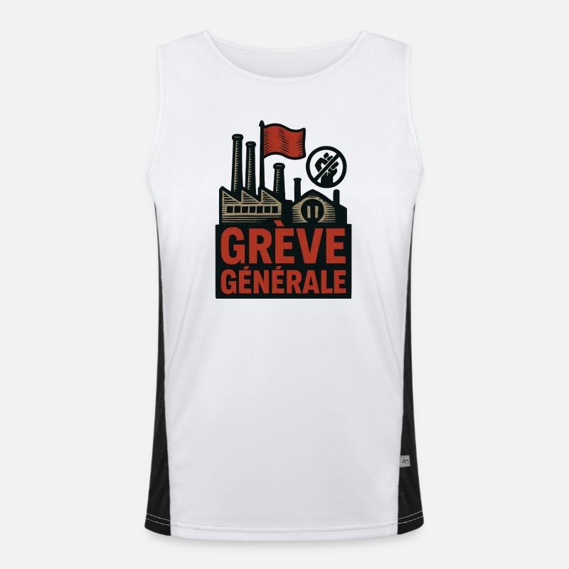 General strike Men's Functional Contrast Tank Top 
