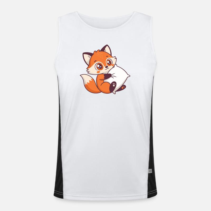 Fox Cozy and Pillow Men's Functional Contrast Tank Top 