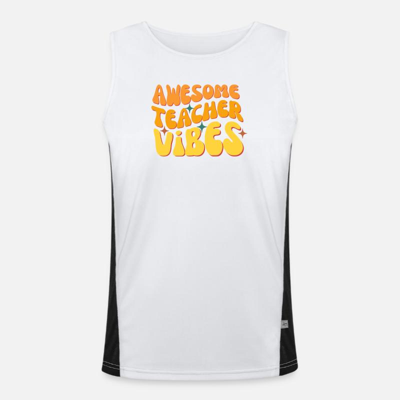 Tolle Lehrer-Vibes Funktionelles Kontrast-Tank Top für Männer 