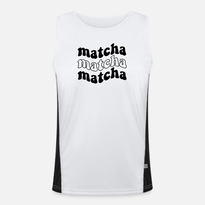 Matcha Matcha Matcha – Design SVG tendance Débardeur respirant contrasté Homme 