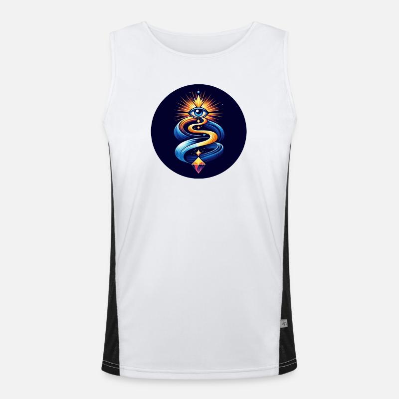 All-seeing eye Men's Functional Contrast Tank Top 