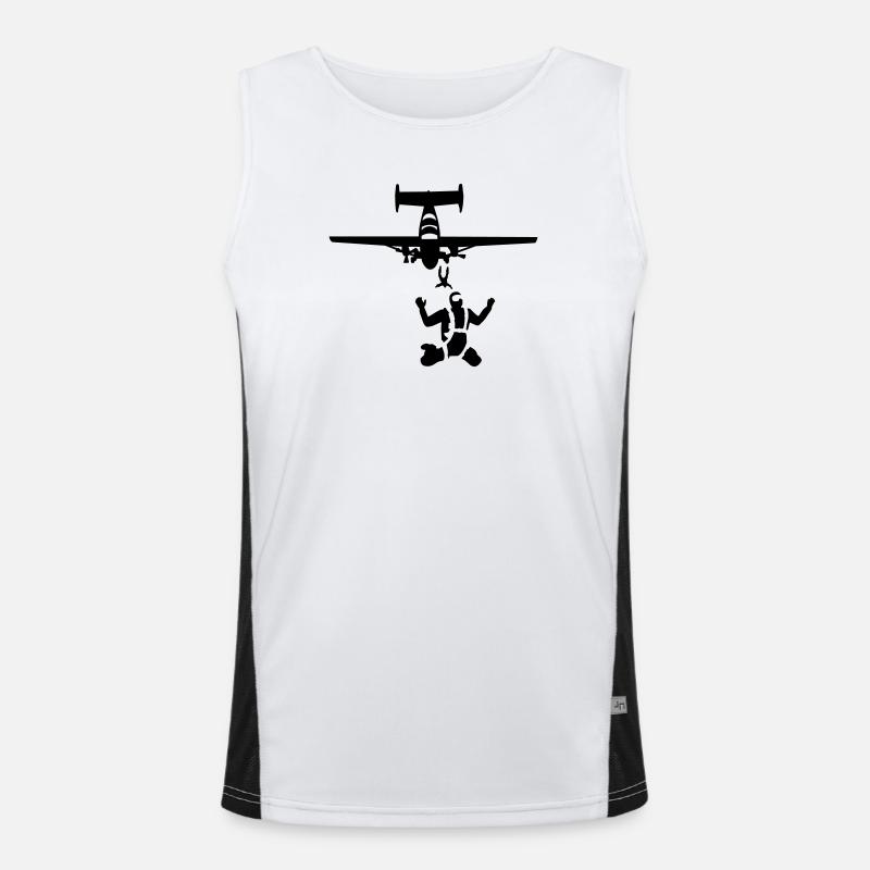 skydiving Men's Functional Contrast Tank Top 