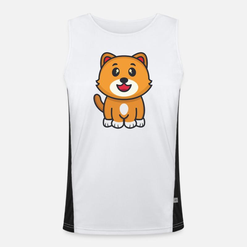 Cat Men's Functional Contrast Tank Top 