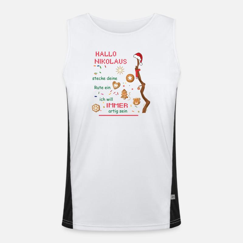 Hello St. Nicholas Men's Functional Contrast Tank Top 