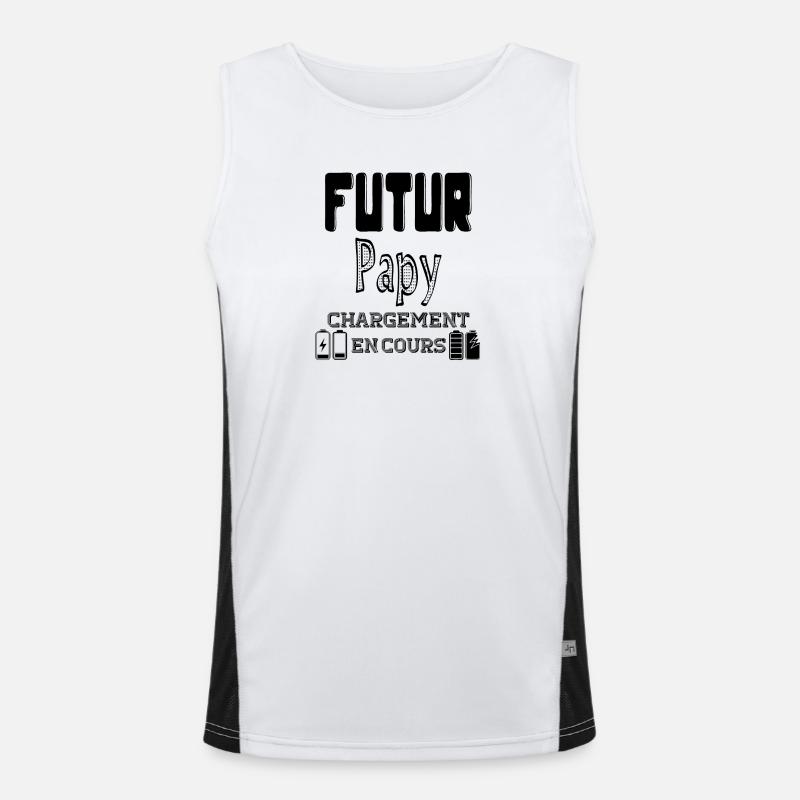 Future Grandpa Loading In Progress Men's Functional Contrast Tank Top 